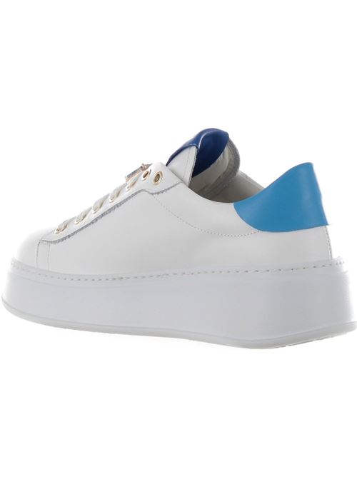 Sneakers combi tarta con linguetta bianco-azzurro Gio + GIO + | PIA-38